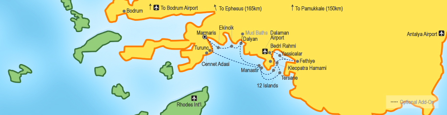 Bozburun to Selimiye to Bozburun Marmaris-Fethiye-Marmaris-8day